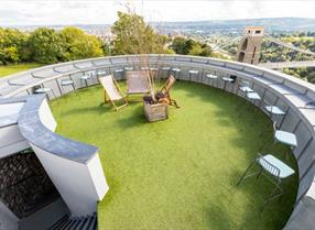 Rooftop terrace at Clifton Observatory