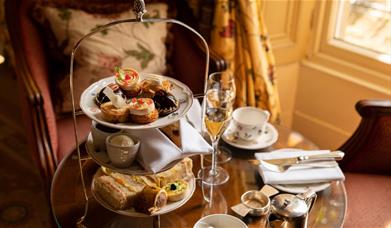 An afternoon tea at Lucknam Park in Colerne, near Bath