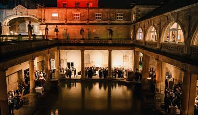 Roman baths evening
