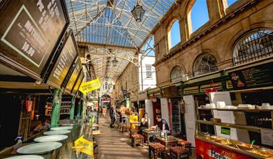 Food stalls at St Nicholas Market
