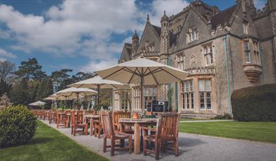 The terrace at De Vere Tortworth Court