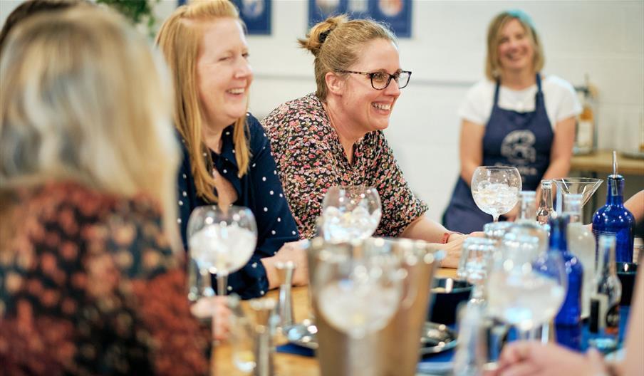 Group doing Gin experience