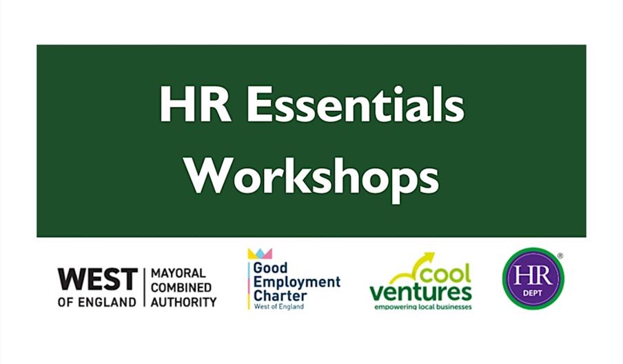 Infographic with the text HR Essentials Workshop and all the partners