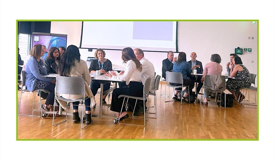 people sitting at a networking event