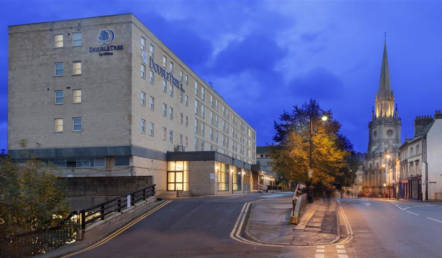 DoubleTree by Hilton Bath - Exterior shot at dusk