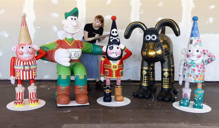 Gromit Unleashed 3 sculptures