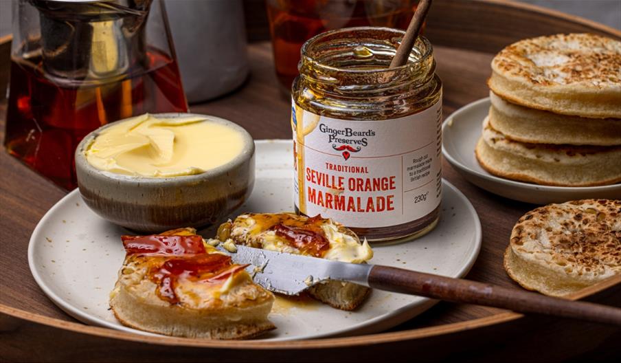 Seville Orange Marmalade with crumpets