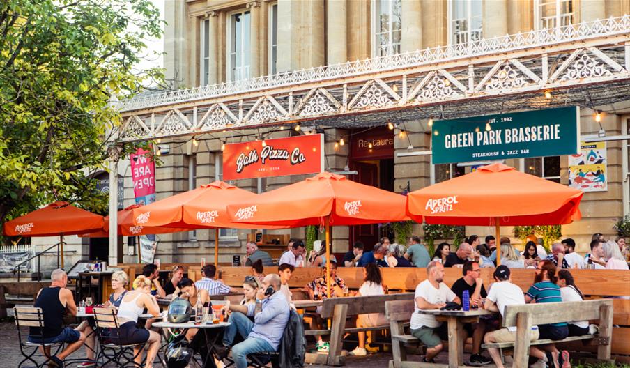 The exterior of Green Park Brasserie, Bath