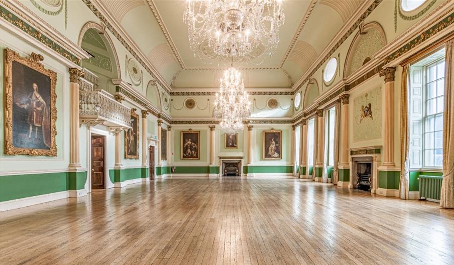 The main banqueting hall empty