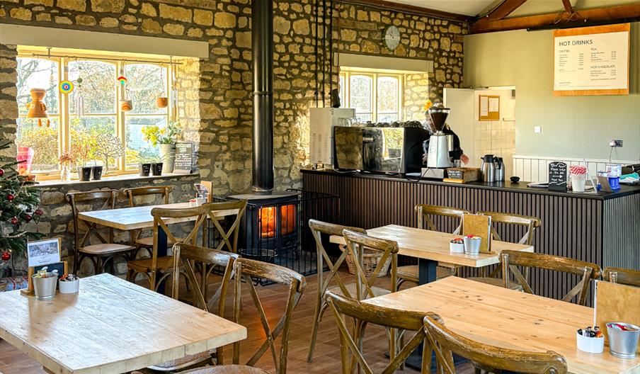 Seating at Old Down Country Park Café