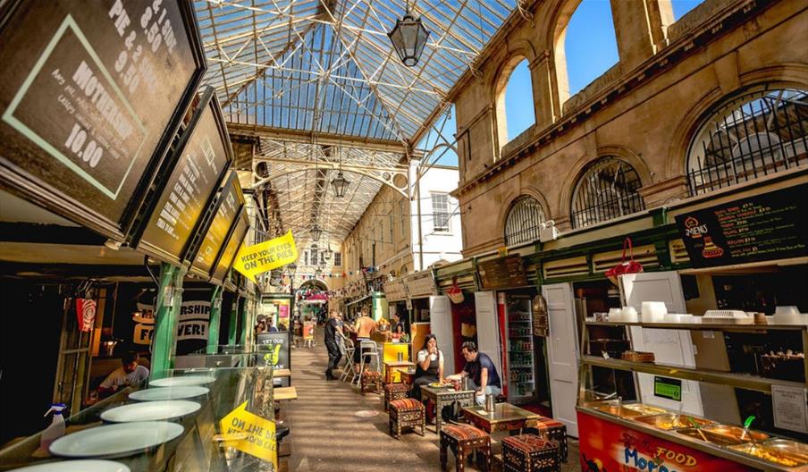 Food stalls at St Nicholas Market
