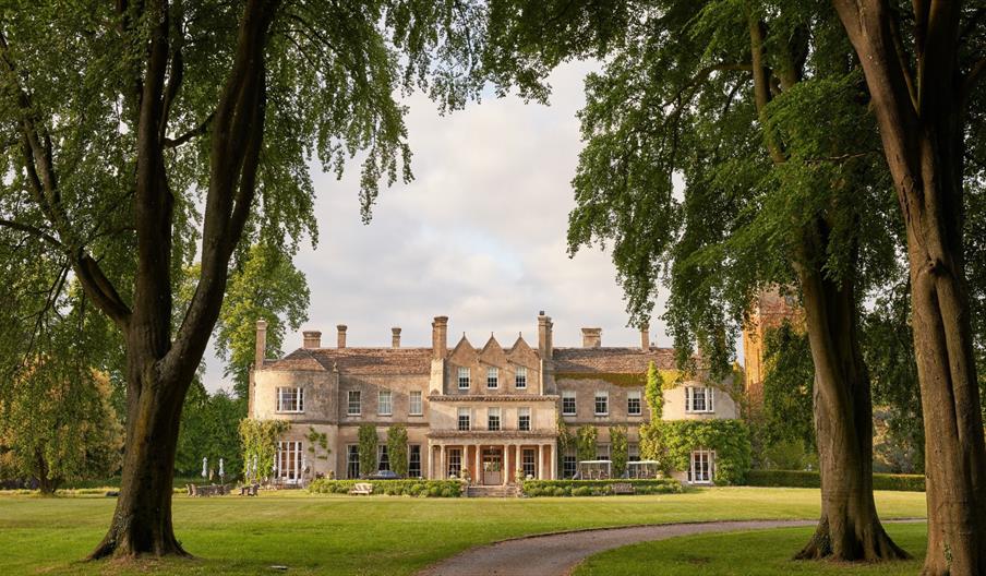 The exterior of Lucknam Park Hotel & Spa in Thickwood, near Bath