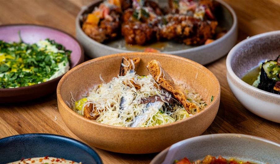 Bowls of food