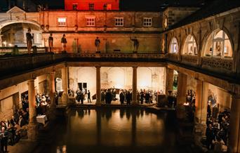 Roman baths evening