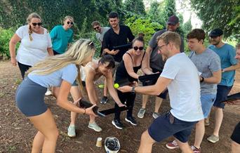 Group doing Team Building