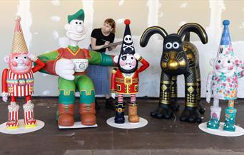 Gromit Unleashed 3 sculptures
