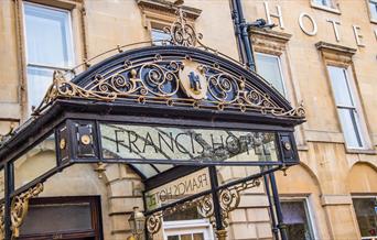 The exterior facade of The Francis Hotel Bath