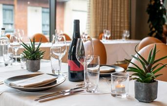 Tables set up for summer parties