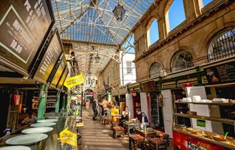 Food stalls at St Nicholas Market
