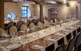 Long table at event in Hotel Du Vin & Bistro
