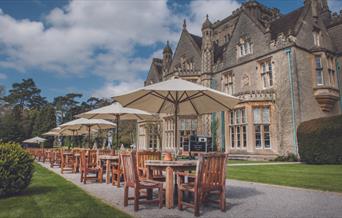 The terrace at De Vere Tortworth Court