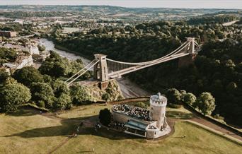 Clifton Observatory birds eye view