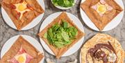 Savoury and sweet crepes