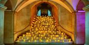 Candle light stairs