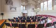 Arnos Vale interior - chairs set up
