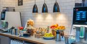 Holiday Inn Bristol Filton drinks and snack area in meeting academy.