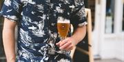 Man holding beer
