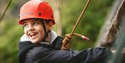 Mendip Activity Centre, person climbing