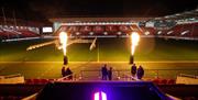 Ashton Gate Stadium Pitch at night