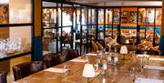 Glass room at The Bird with meeting table