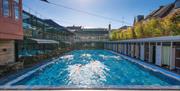 pool with people swimming