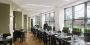 Restaurant at the Radisson Blu Hotel in Bristol.