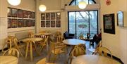 Interior of the cafe at the Create Centre in Bristol