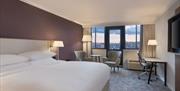 Double bed in bedroom