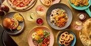 Plates of food