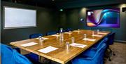 Hartham Park boardroom set up empty