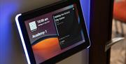 Smart touchpads at the Academy at Holiday Inn Bristol City Centre.