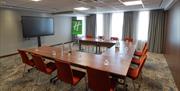 U-shaped seating arrangement for a presentation at Holiday Inn Bristol City Centre