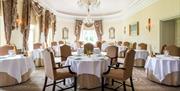 Interior of the Hywel Jones Restaurant at Lucknam Park in Colerne, near Bath