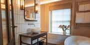 Interior of one of the en-suite bathrooms at No.15 by GuestHouse, Bath