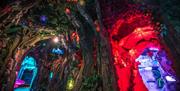 Decorated Passageway with bright lights
