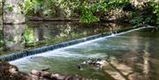 Weir at Snuff mills in Bristol