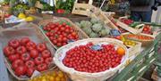 Fruit and veg outside shop