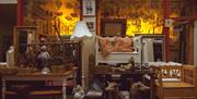 Antiques outside shop