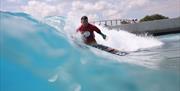 Adaptive surfing in Bristol at The Wave
