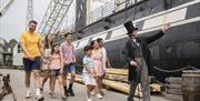 Mr Brunel in dockyard